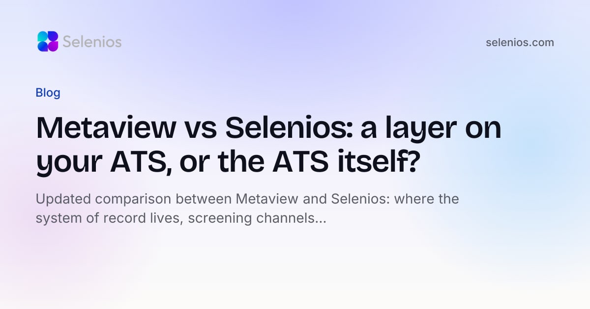 Metaview vs Selenios: which AI generates better interview notes ...